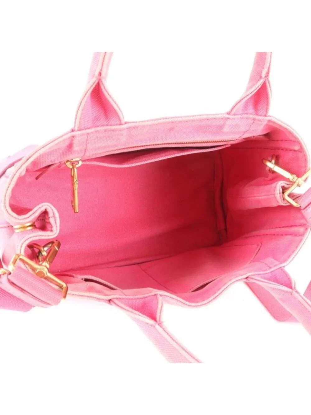 ★SOLD★ Prada Canapa 2-Way Tote Crossbody Shoulder Hand - Picture 7 of 8